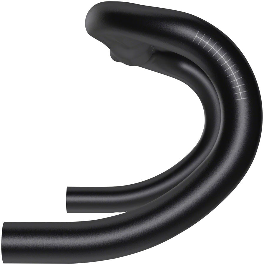Drop Handlebar 70 Ergo 31.8mm 38cm Bead Blast Black Aluminum Cycling Part