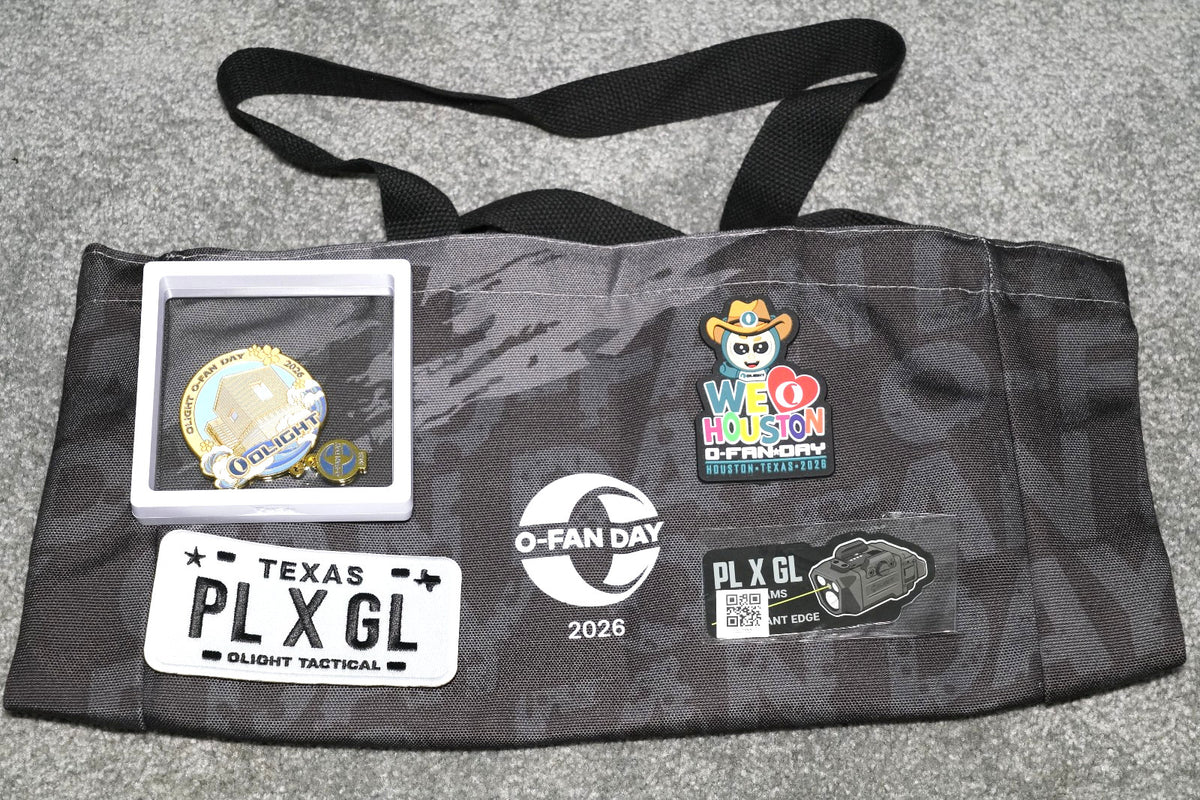 Olight Ofan Day 2026 Houston Set with Bag Patches and Magnet - Authentic
