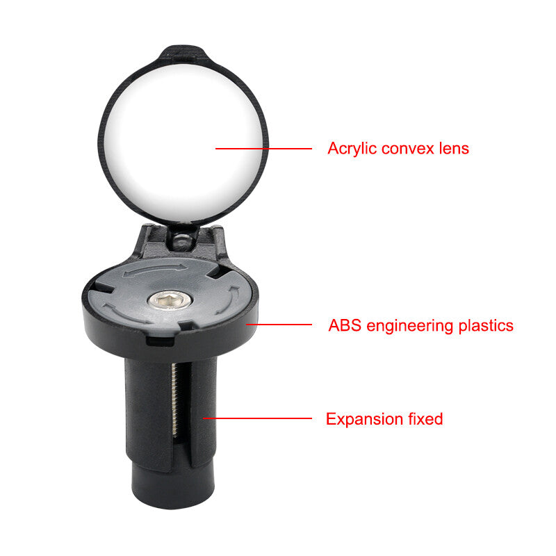 Drop Bar Bicycle Mirror for Road and Gravel Bikes - Rearview Safety