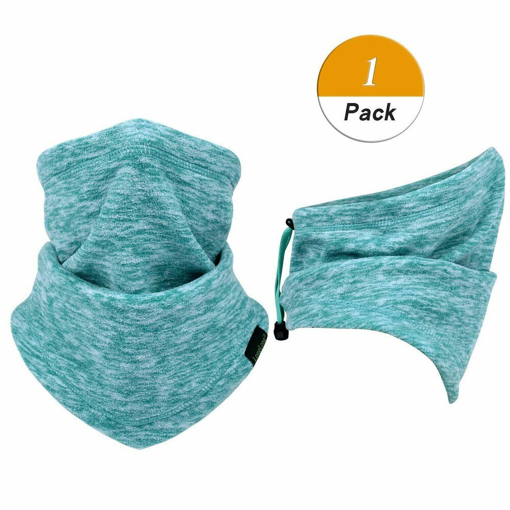 Winter Neck Gaiter Face Mask - Windproof Fleece Scarf for Cold Weather