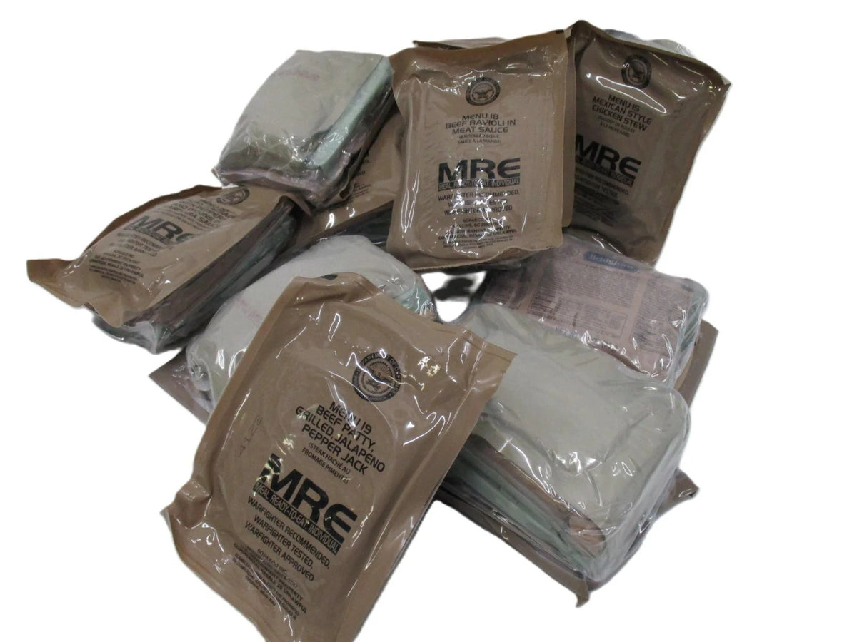 Genuine US Military MRE Meal - Ready-to-Eat, Shelf-Stable, Multiple Flavors