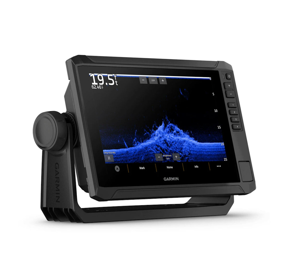 Marine GPS Chartplotter with Transducer and US Inland Lake Maps - 9-Inch UHD Display
