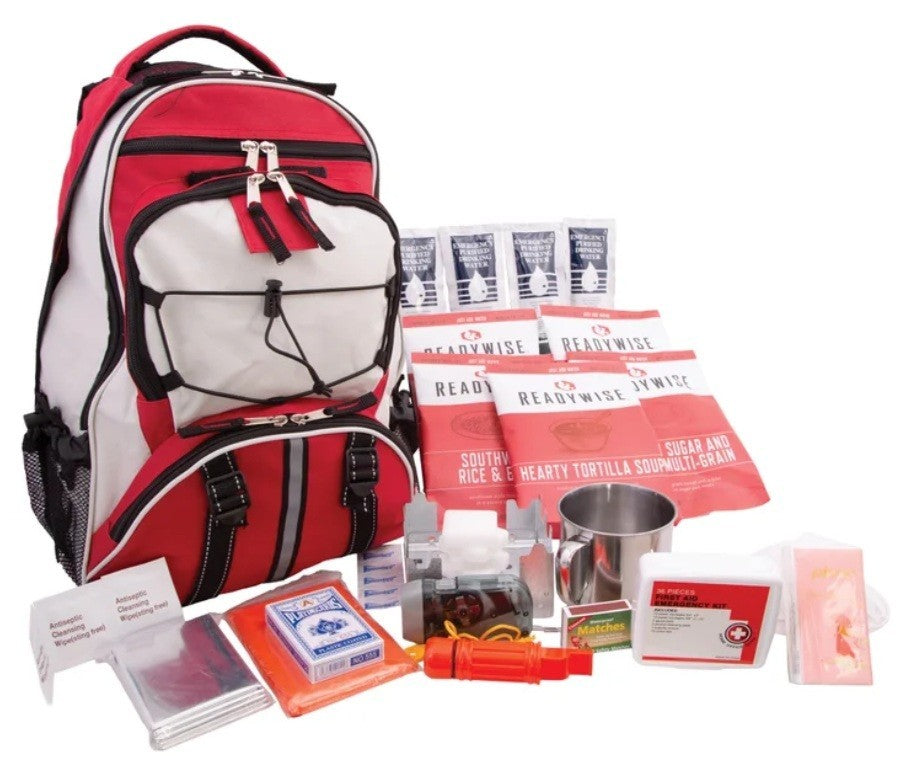 5-Day Emergency Survival Backpack with Food Water First Aid Kit
