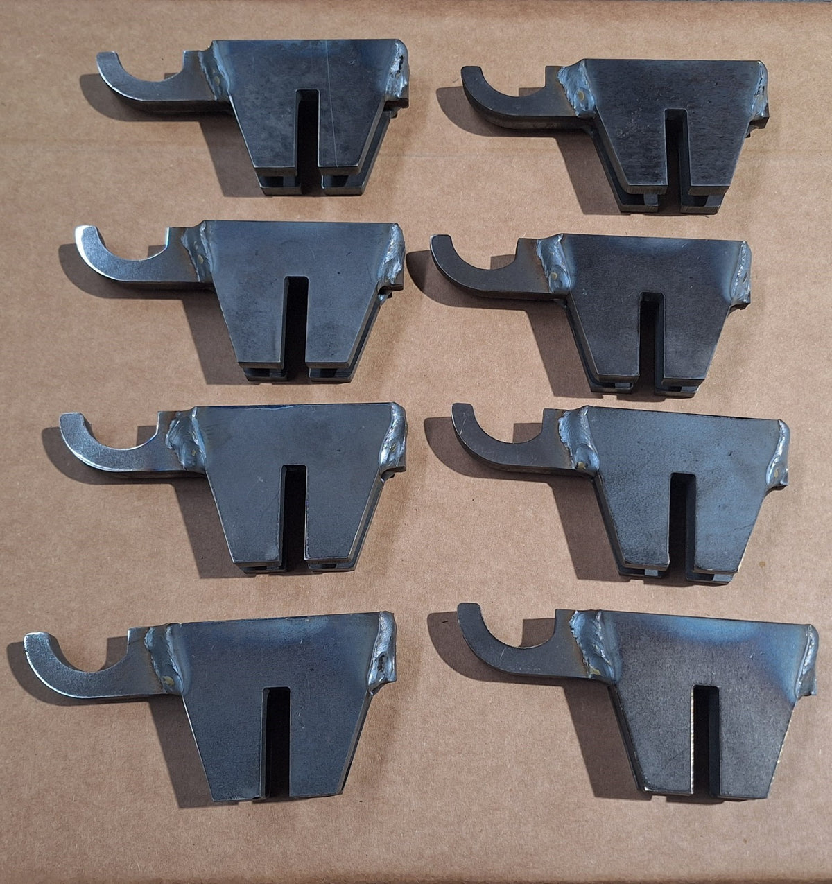 AR500 Steel Target Hanger Hooks - 8 Pack for Shooting Targets