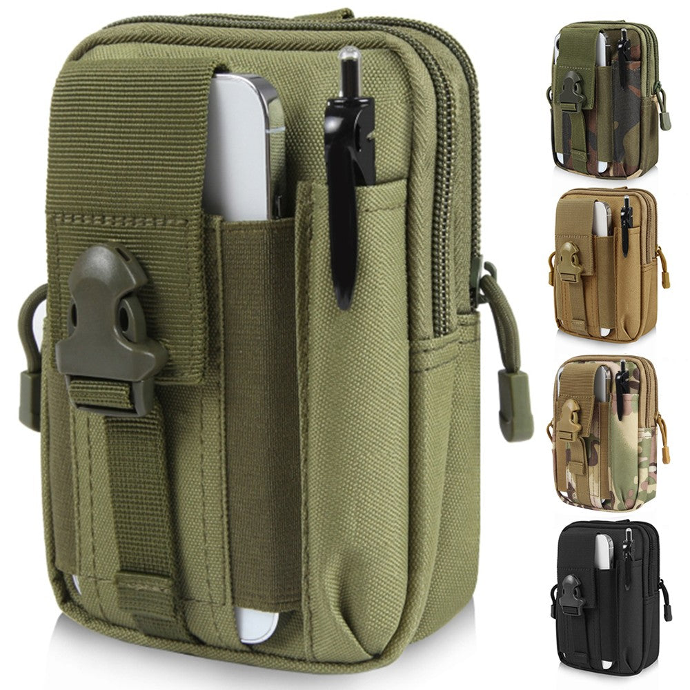 Tactical Molle Waist Pouch Utility Belt Bag Phone Holster for Outdoor & Work