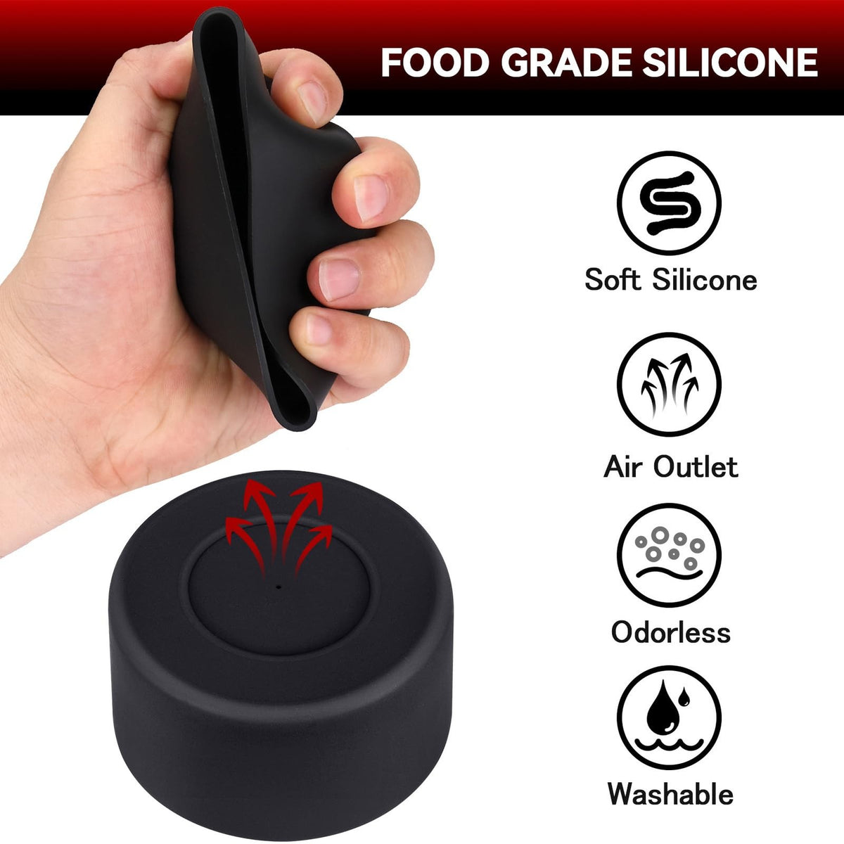 Silicone Boot Protectors for Stanley Quencher & Hydro Flask Water Bottles - 2 Pack