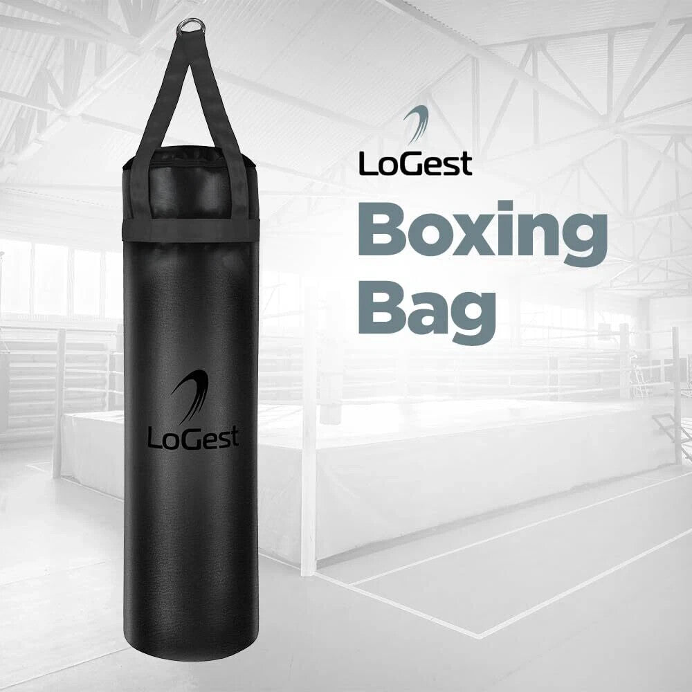 Unfilled 100 Lb Heavy Punching Bag for MMA, Boxing, Kickboxing Training