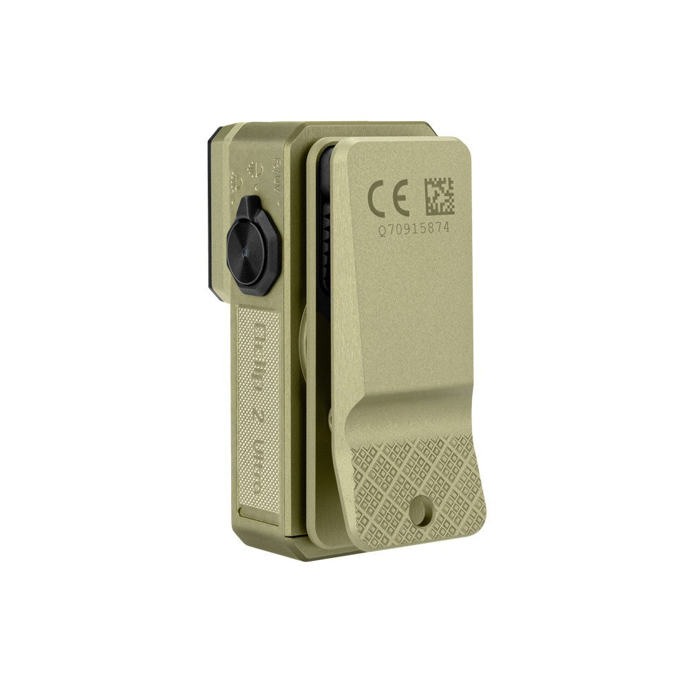 Olight Oclip 2 Ultra Olive Green LED Flashlight with UV, Floodlight, Red and Spotlight, 580 Lumens