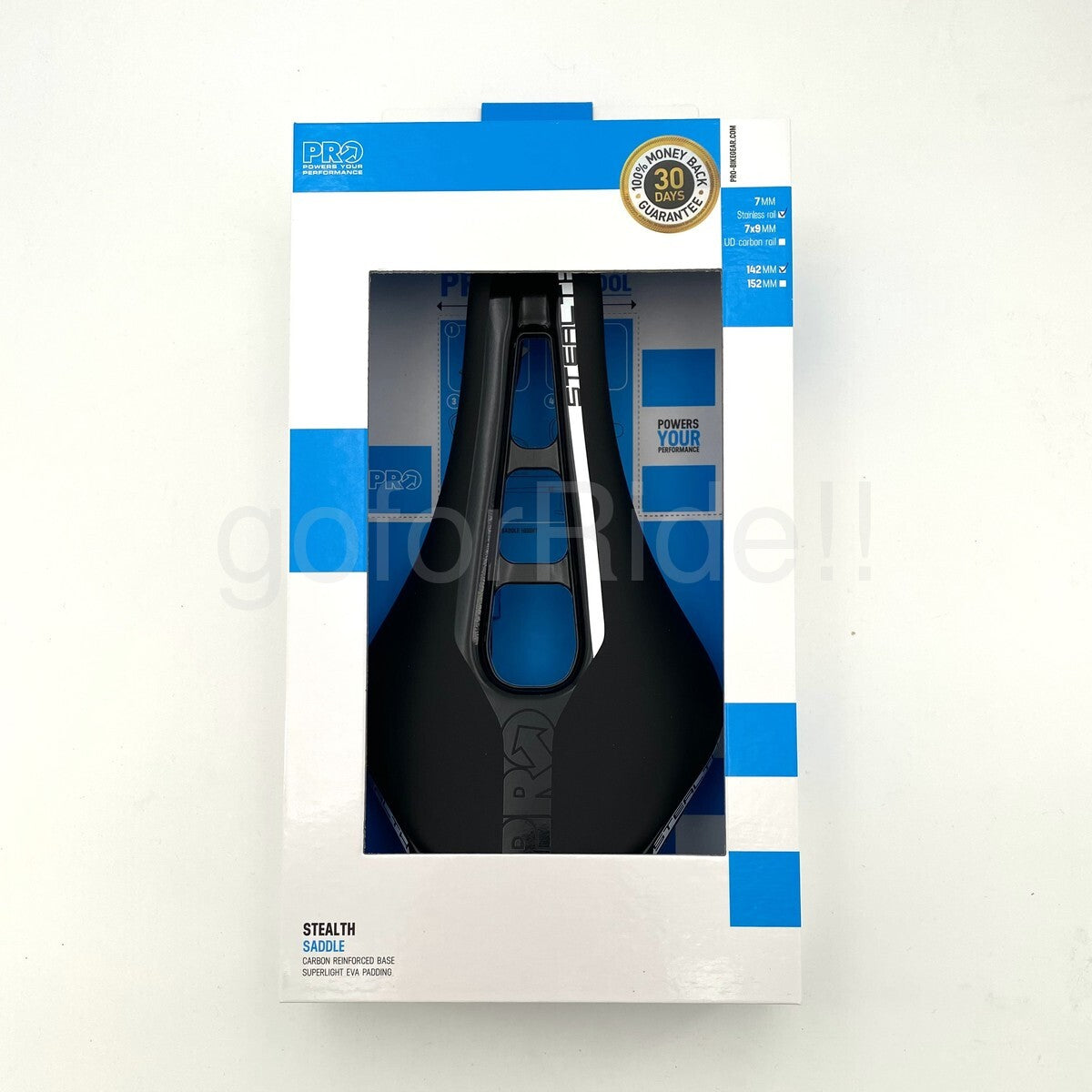 Shimano Pro Stealth LTD 142mm Road Bicycle Saddle - Limited Edition Black