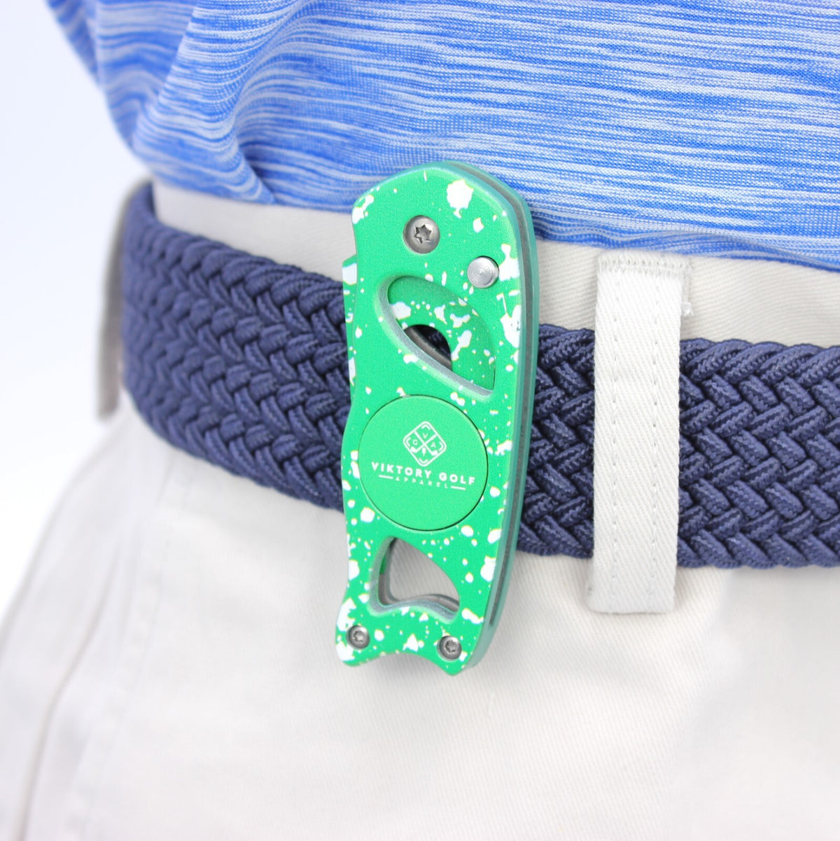 Golf Divot Tool Switch Blade Style with Magnetic Ball Marker - Durable Stainless Steel