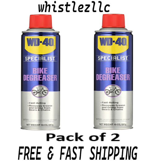 Bike Chain & Gear Degreaser Spray - Fast Acting 10oz, Pack of 2