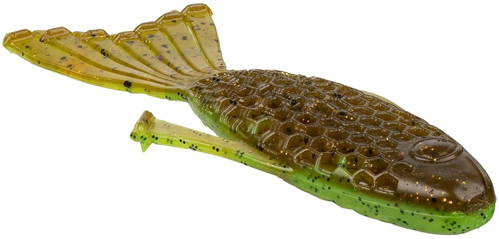 Salt-Infused Soft Plastic Creature Bait 4 Inch for Bass Fishing