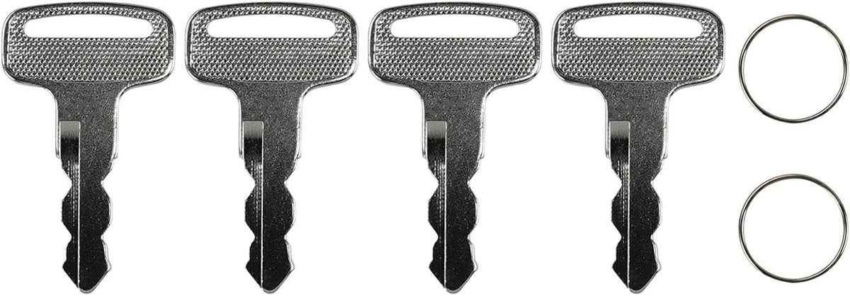 Golf Cart Ignition Keys Replacement Set for Yamaha G14 G16 G19 G22 G29 - 4 Keys & 2 Keychains