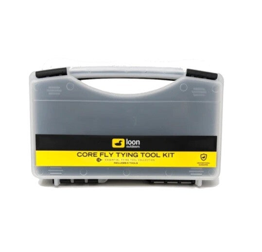 Fly Tying Tool Kit with Case - Essential Fly Fishing Tackle Set in Matte Black
