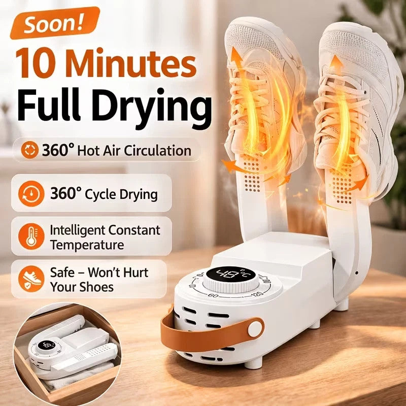 Portable Electric Shoe Dryer Boot Warmer with Quick Drying & Deodorizing