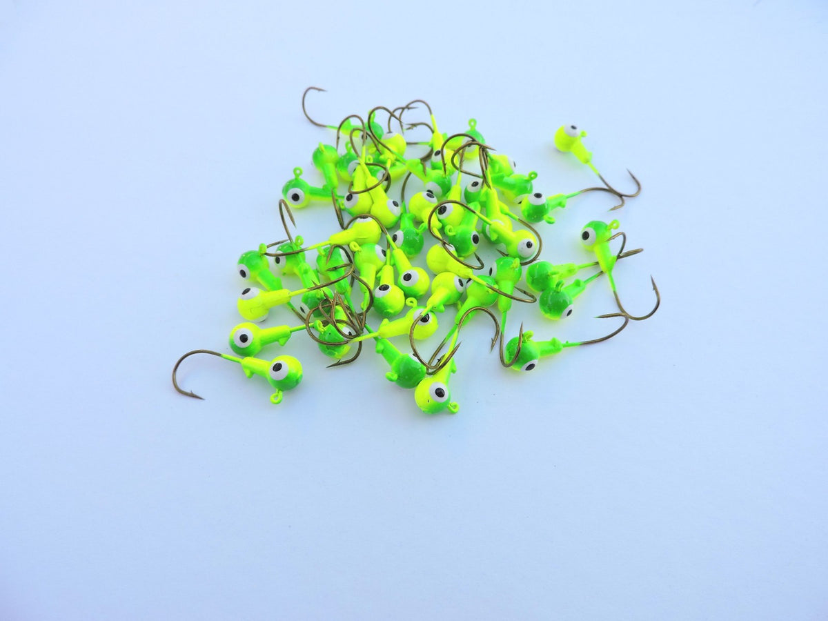 Fishing Jig Heads 50 PCs 1/8 oz Lead Hooks for Crappie & Bass
