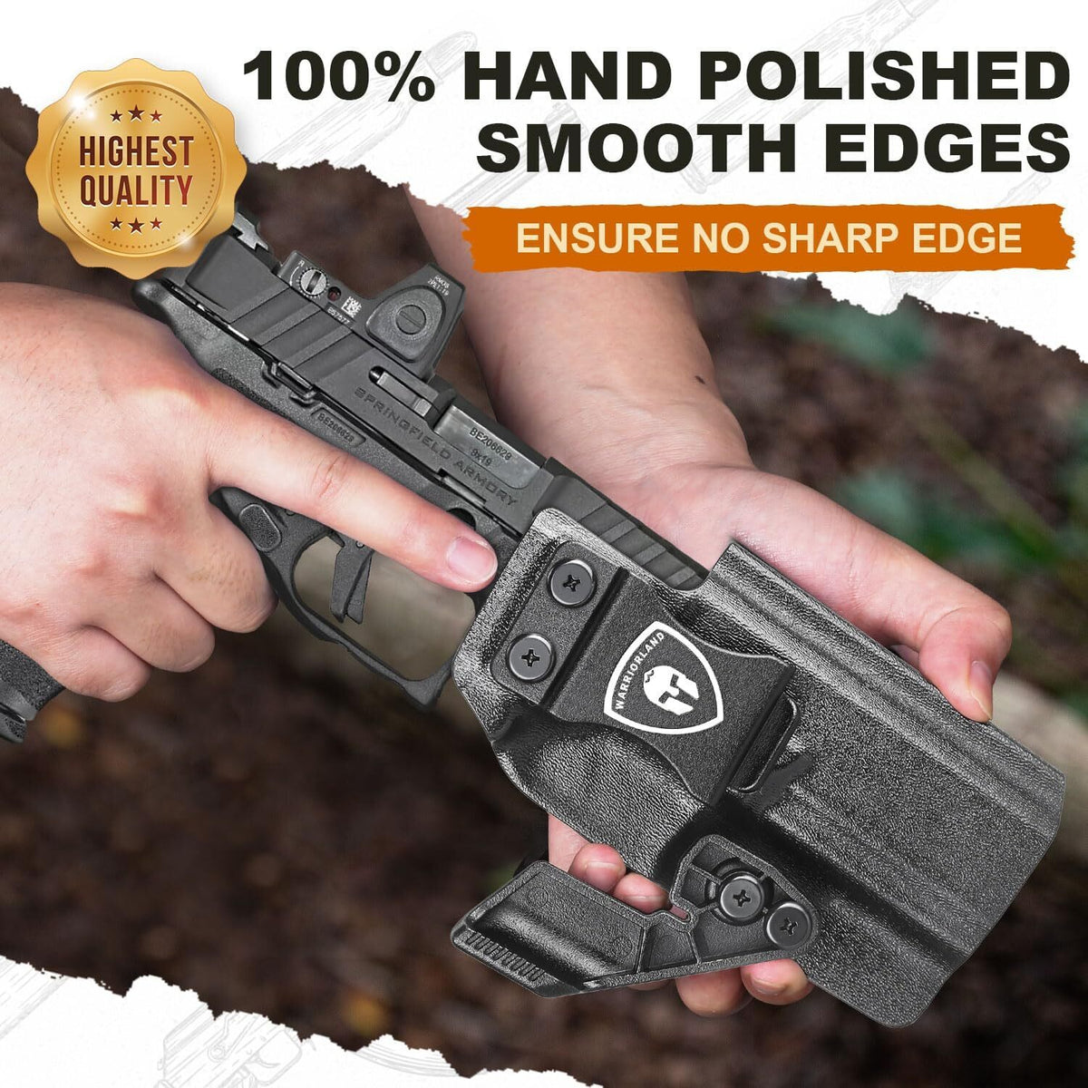 Concealed Carry IWB Kydex Holster for Springfield Armory Echelon 4.5F with Optics Cut