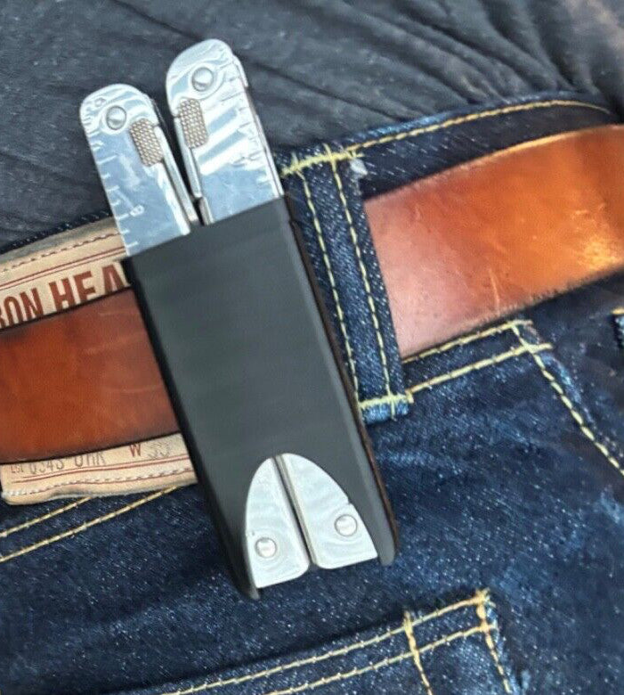 Belt Sheath for Victorinox Swiss Tool Multi-Tool - Gray, Slim, Snug Fit