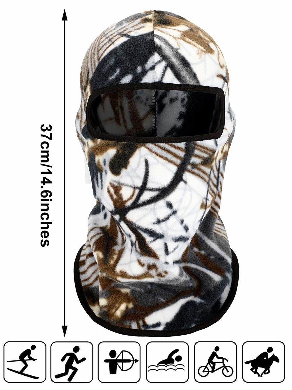 Full Face Mask Winter Balaclava Sun Mask Neck Gaiter Windproof Ski Mask for Outdoor Sports