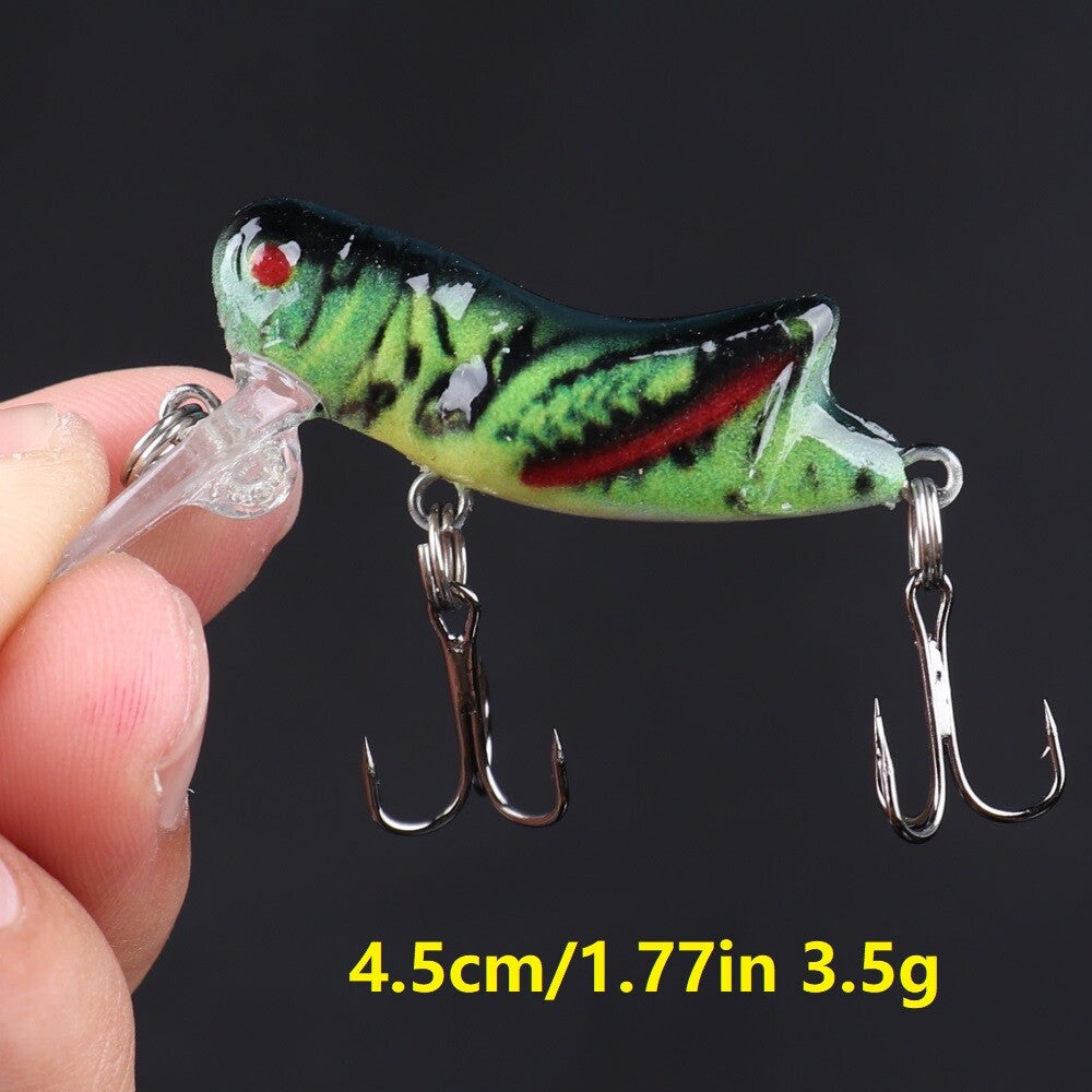 12pcs Artificial Hard Bait Lures with Sharp Hooks for Topwater Fishing