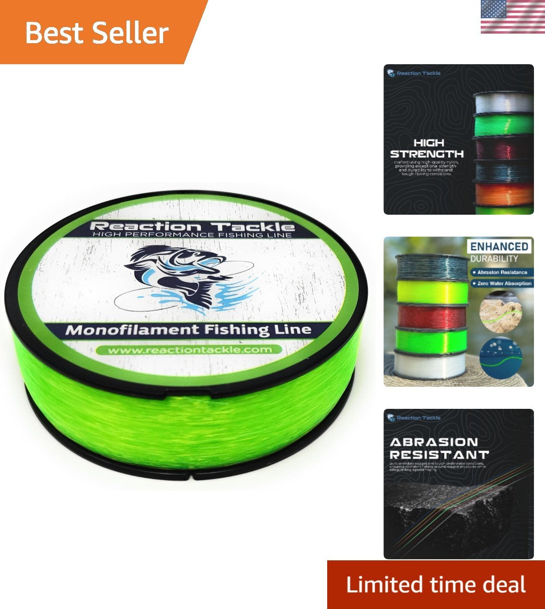 Glow in the Dark Nylon Fishing Line - Dual Purpose for Freshwater & Saltwater