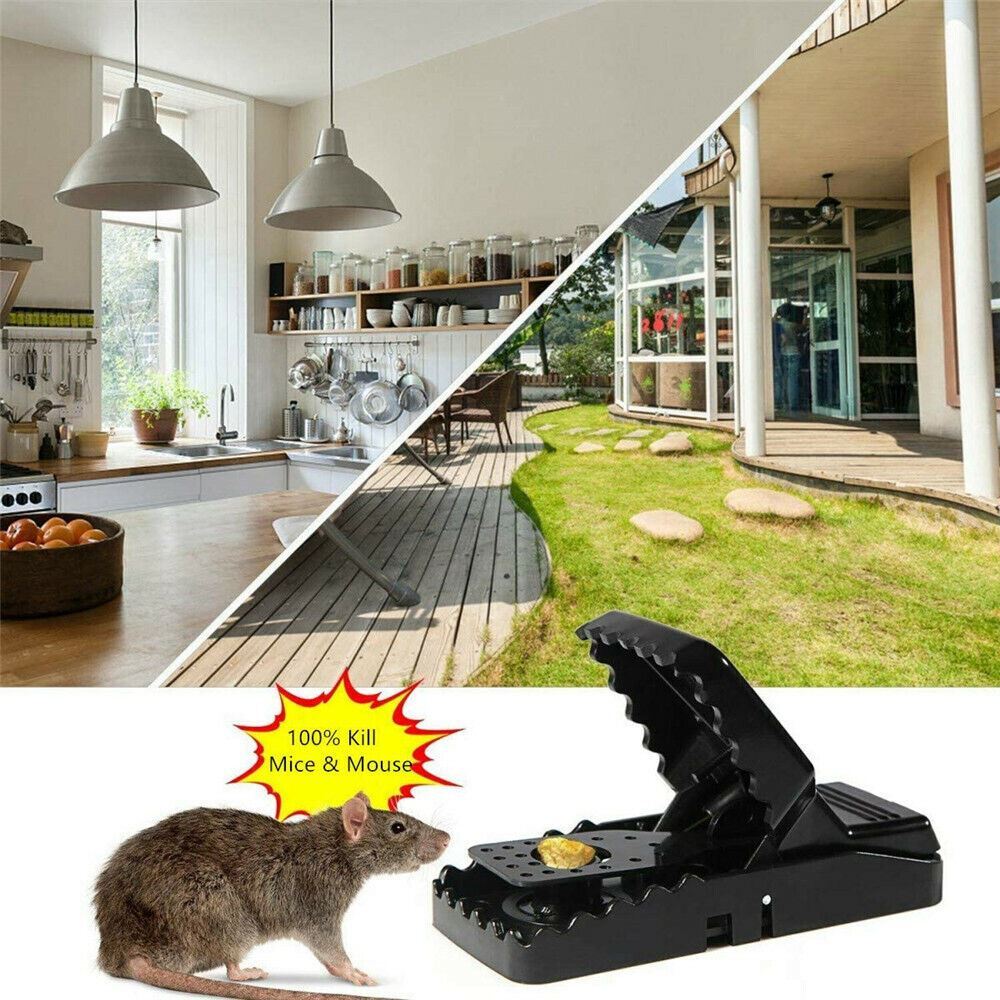 Reusable Mouse Traps 6-Pack Rodent Snap Catcher Killer Indoor Outdoor