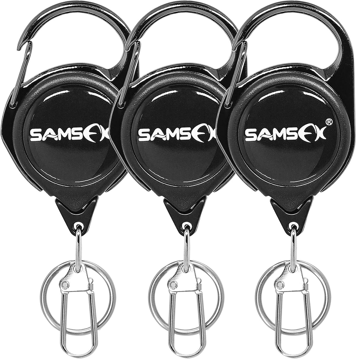 Fly Fishing Zinger Retractor with Carabiner - Saltwater and Freshwater Gear