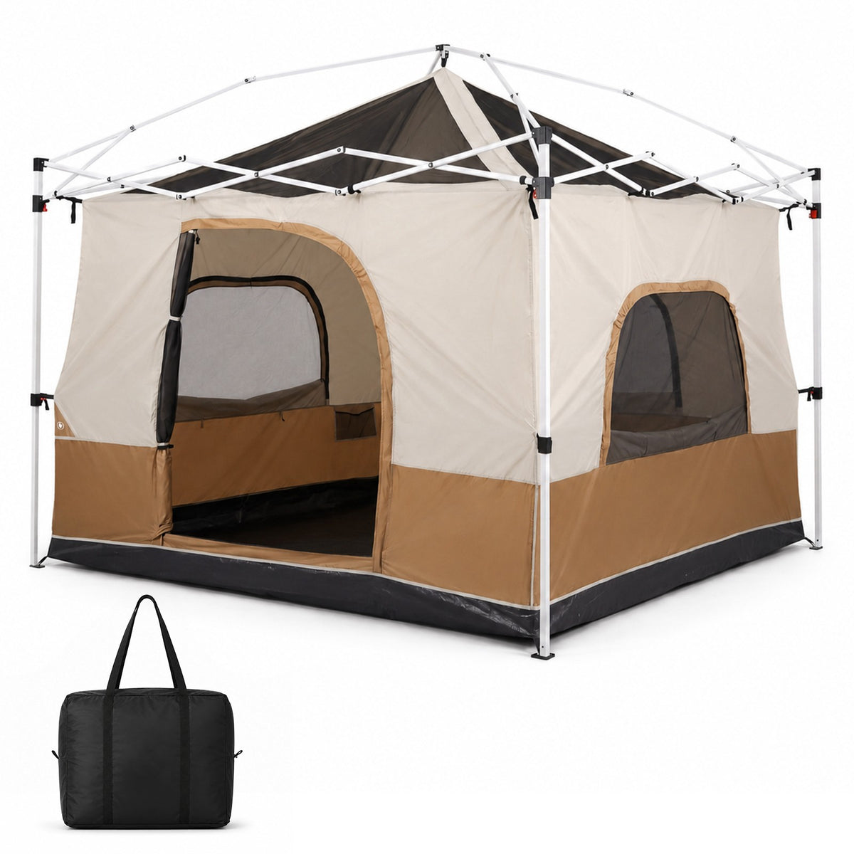 Pop-Up Canopy Inner Tent 10x10 with Mesh Windows for Camping & Outdoor