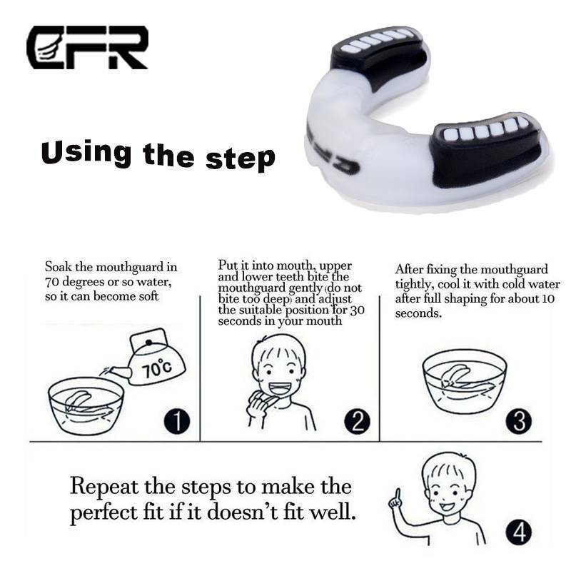 Boxing Mouth Guard Teeth Protector Gum Shield Impact Mouthpiece with Case