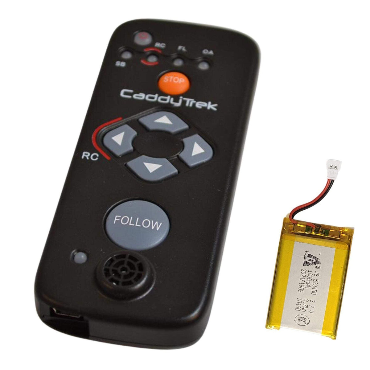 Remote & Battery Bundle for CaddyTrek R2 R3X Golf Caddy - Handset & Battery