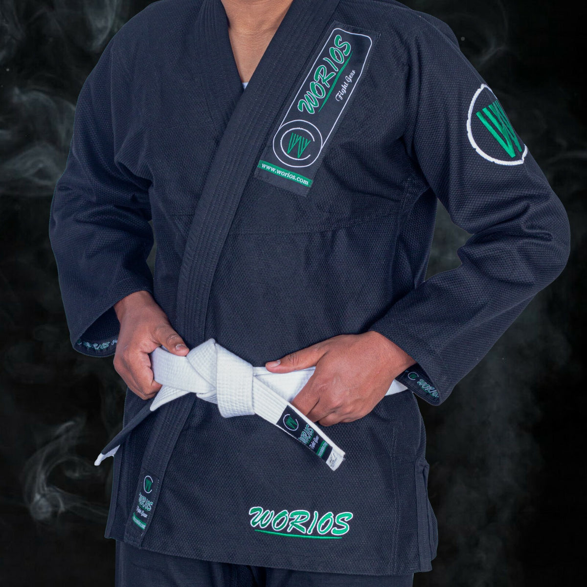 Kids Lightweight Pro Brazilian JiuJitsu Gi with Elastic Waist - Black