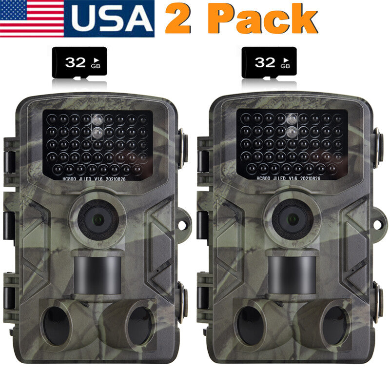 4K 50MP Trail Camera with Night Vision Waterproof Wildlife Hunting Camera