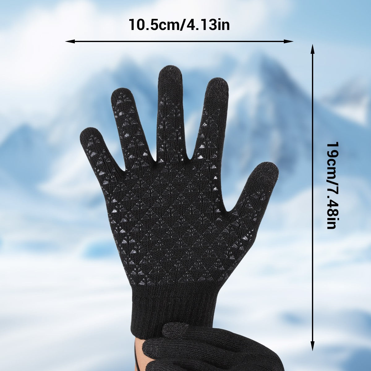USB Heated Gloves for Men Women Winter Touchscreen Windproof Electric Heating