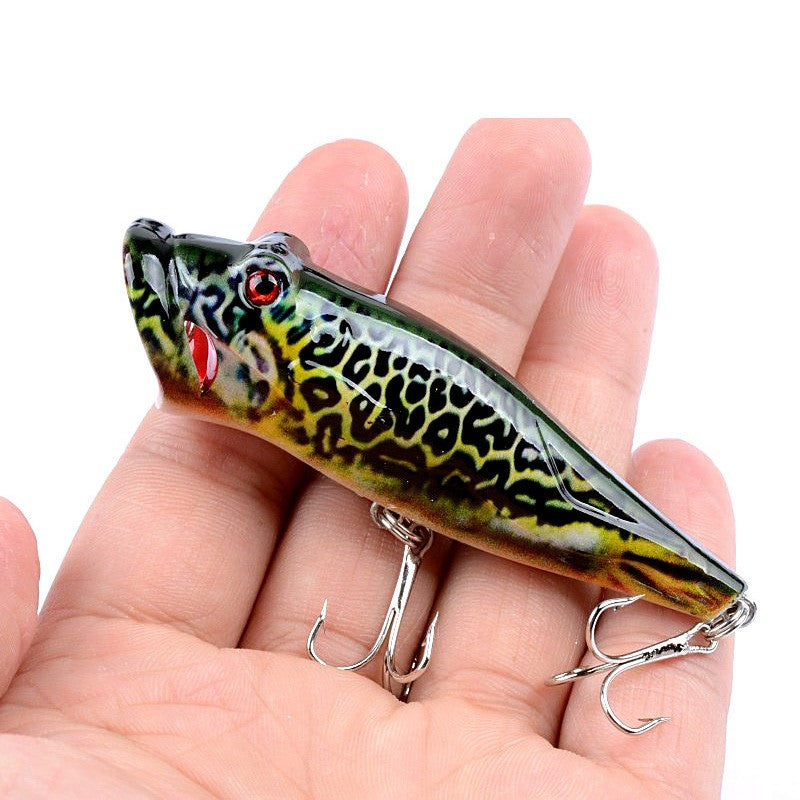 Topwater Popper Fishing Lures Set for Bass Trout Pike - 5 Pcs
