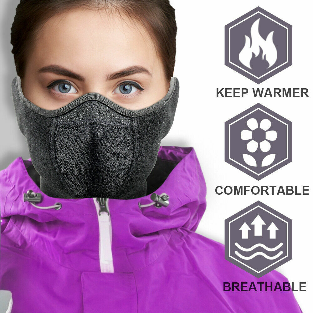 Winter Half Face Mask Windproof Balaclava Thermal Ski Mask for Outdoor Sports