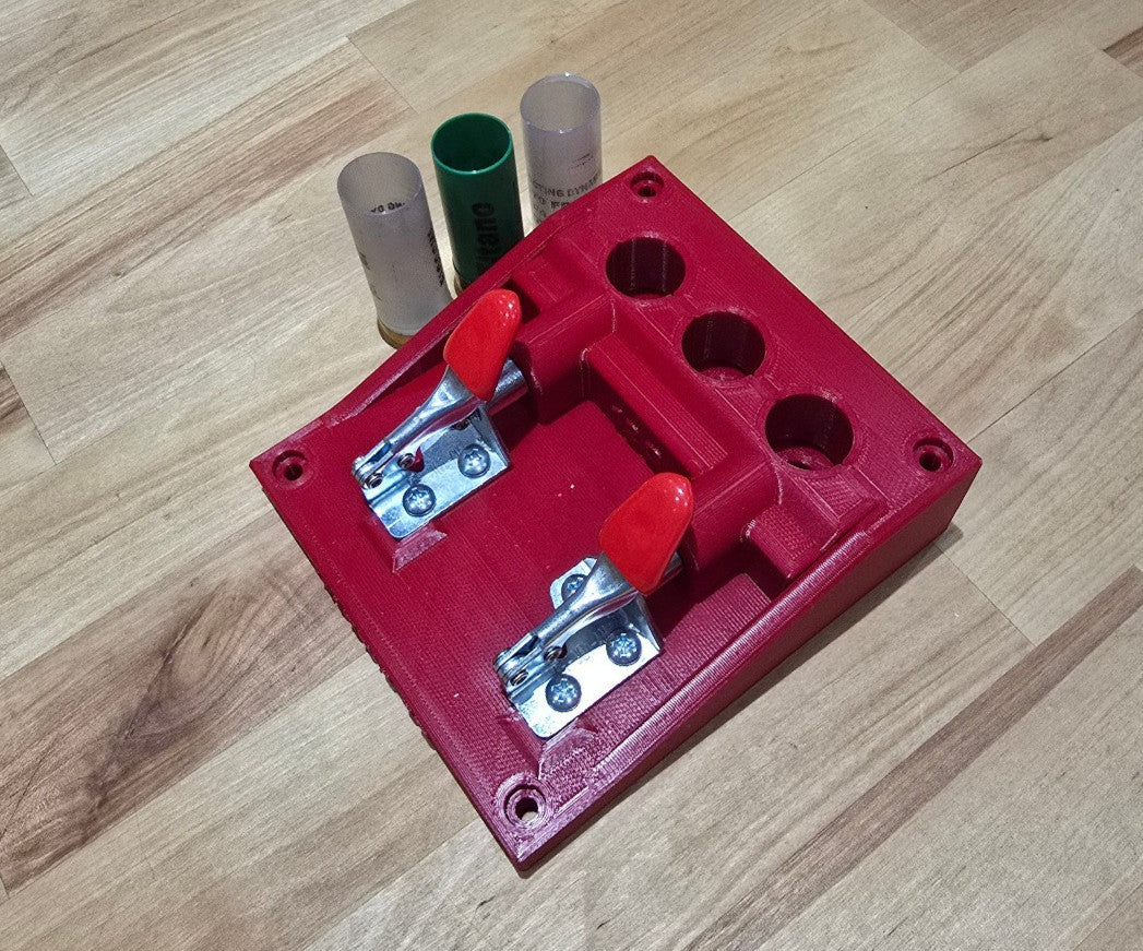 Shotgun Shell Hull Roll Crimp Clamp Vise for 10-28 Gauge