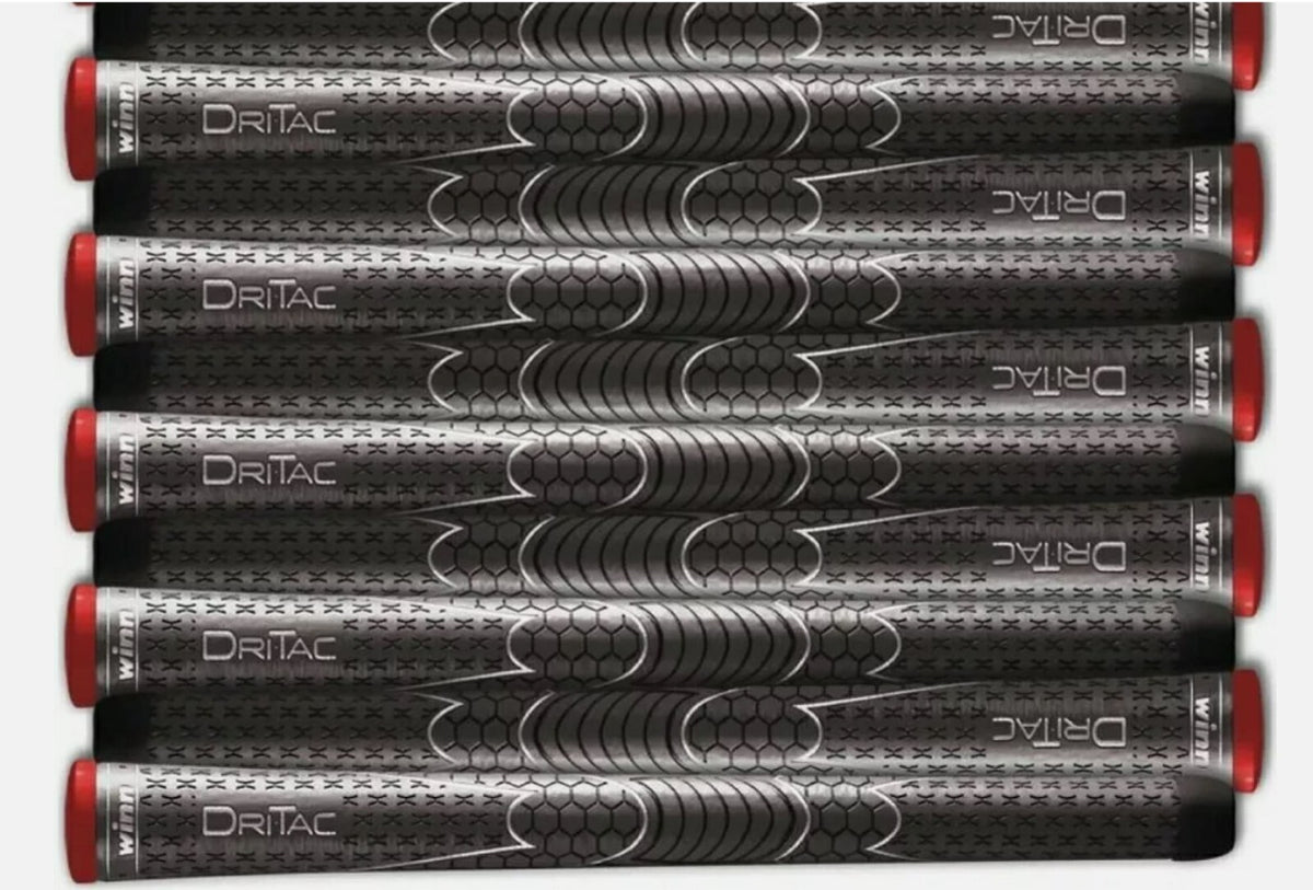 Golf Grip Set - Dri-Tac Performance Soft Black Grips for Clubs, 10 Pack