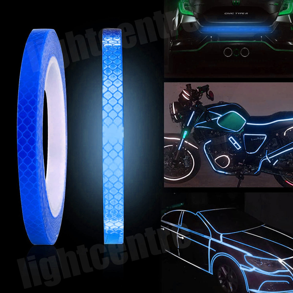 Reflective Bike Rim Stickers Safety Tape for Bicycle Wheels - Waterproof & High Visibility