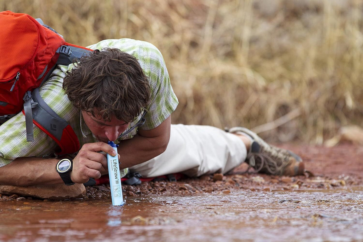 LifeStraw Personal Water Filter for Hiking Camping Travel Emergency - Removes Bacteria & Parasites