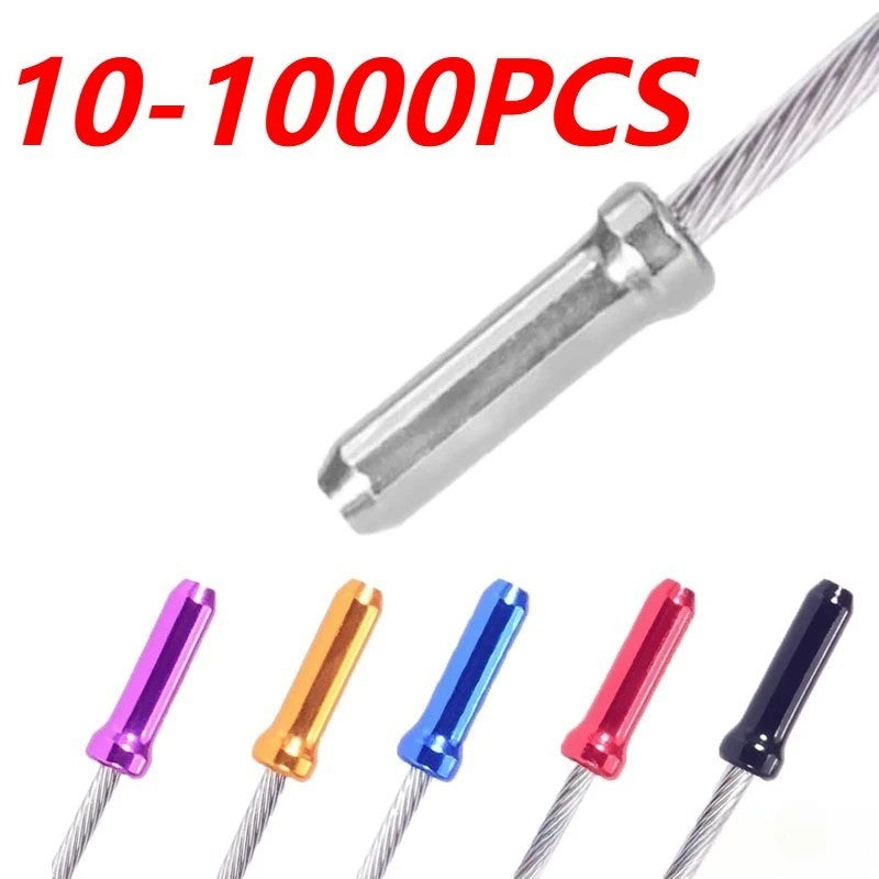 Bike Brake Shift Cable End Caps - Bicycle Cable Ferrules Pack of 10-1000