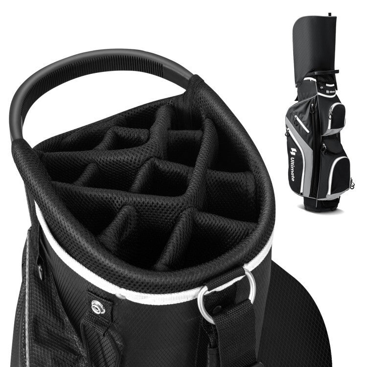 Lightweight Golf Stand Bag with 14-Way Divider & Shoulder Strap