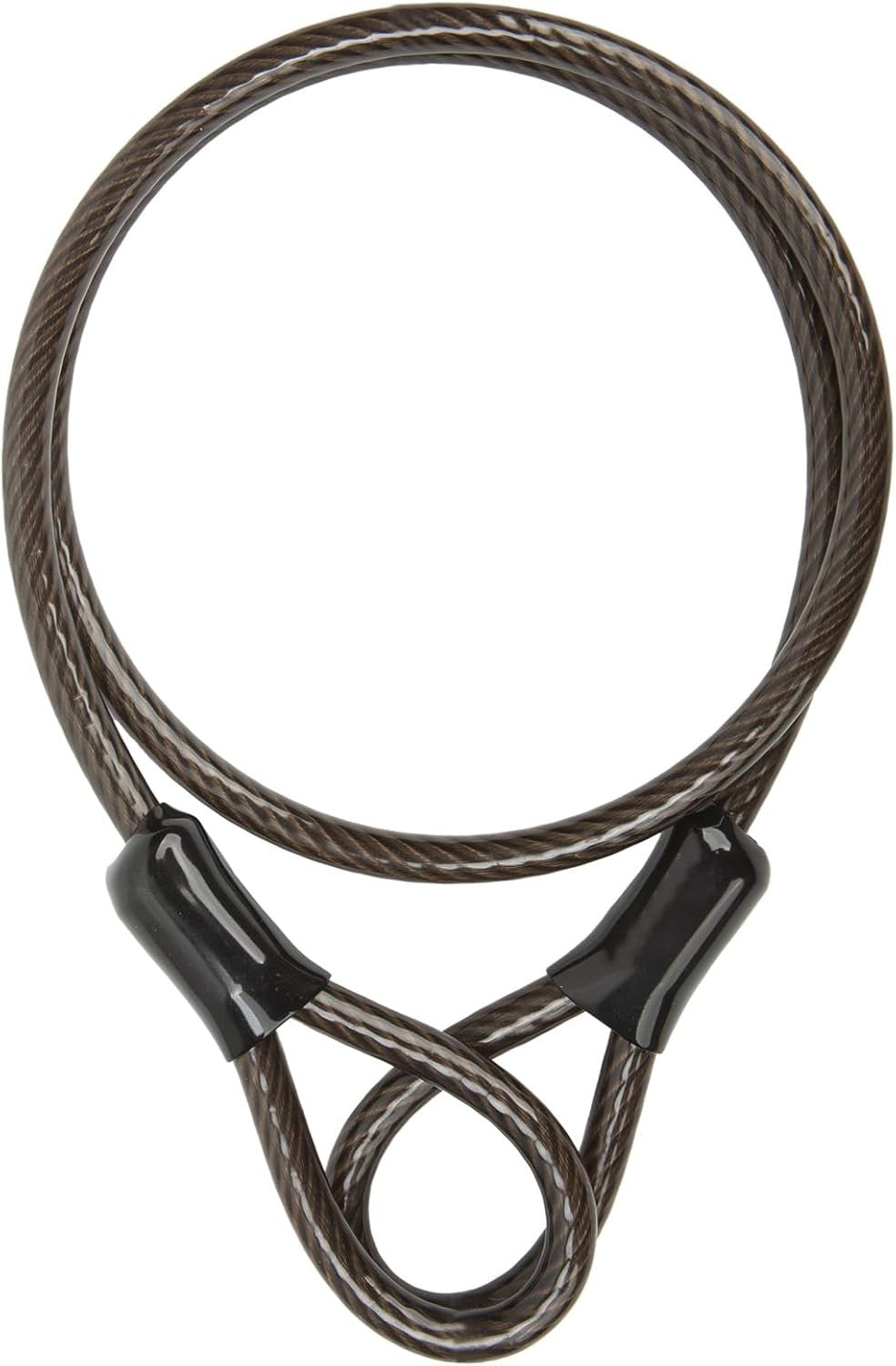 Heavy Duty 10MM Vinyl Coated Steel Security Cable with Loops - 7FT
