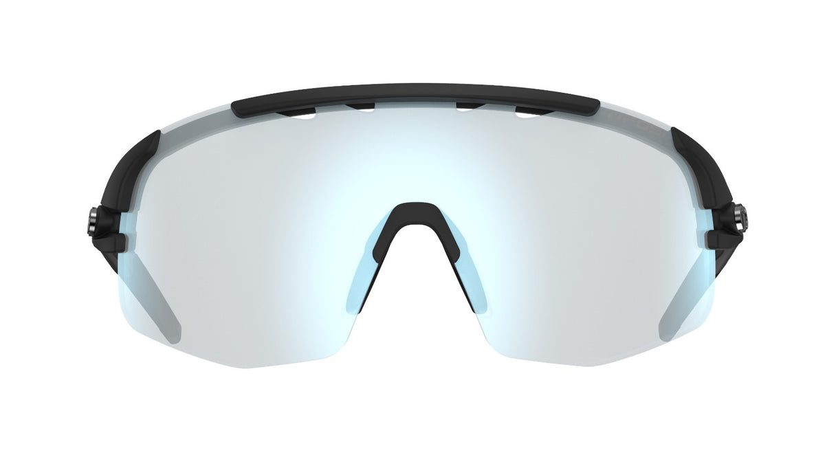 Sledge Lite Sunglasses with Photochromic Blue Mirror Lenses - Matte Black