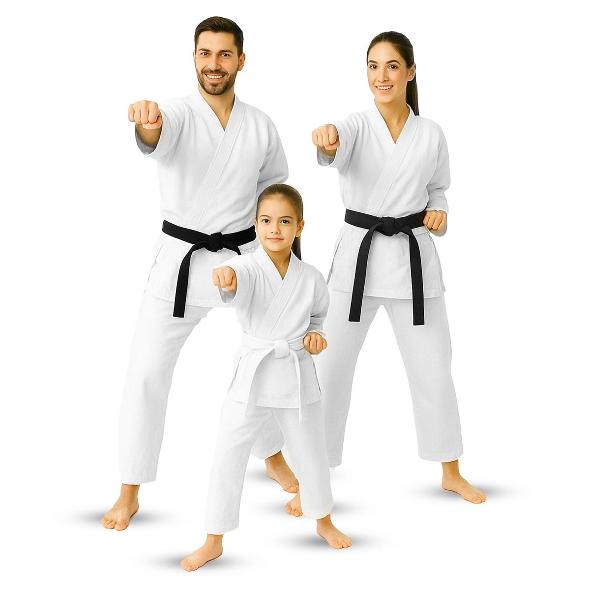 Lightweight Martial Arts Karate Gi Uniform for Kids & Adults with Belt