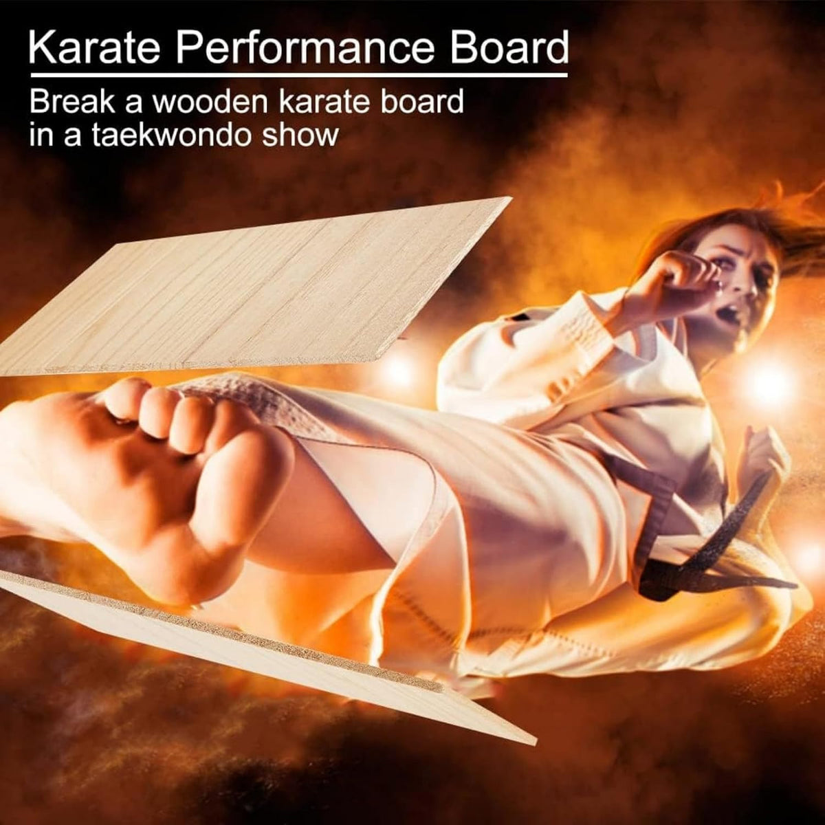 12 Sheets Wooden Karate Breaking Boards - Taekwondo Training Equipment