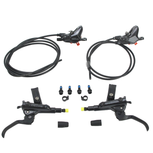 Shimano Deore M6100 Hydraulic Disc Brake Set Front Rear 2 Piston Resin Pads