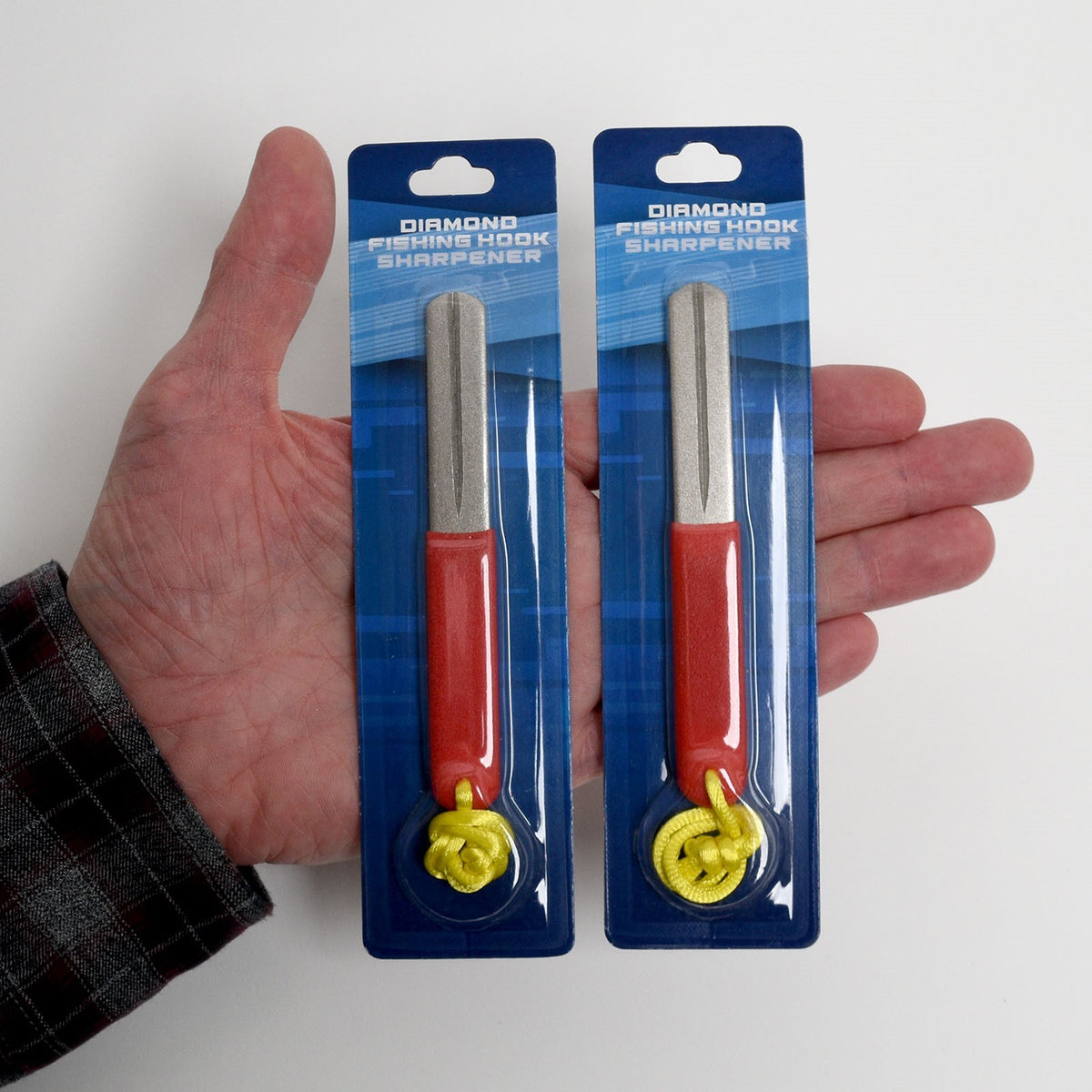 Diamond Fishing Hook Sharpener Set with Lanyard - 2 Pieces