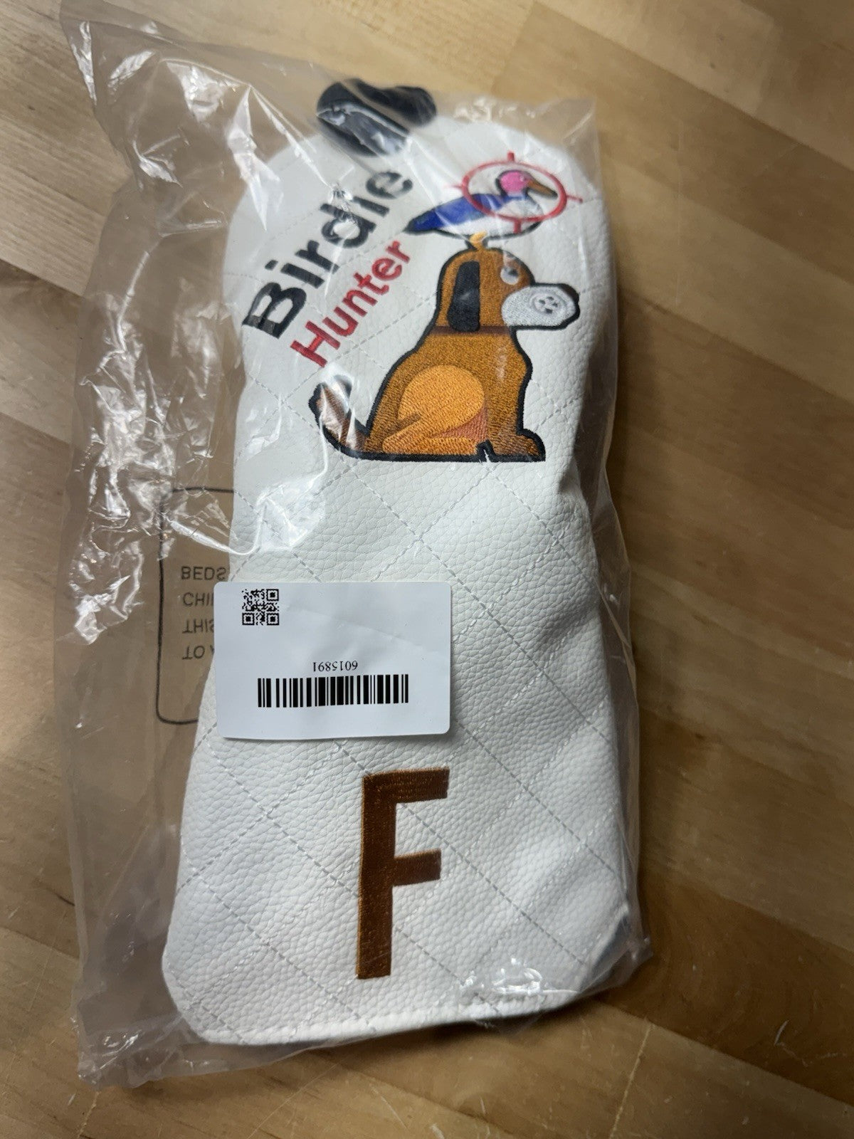 Golf Club Headcover Golden Retriever Birdie Hunter for Fairway Woods - New