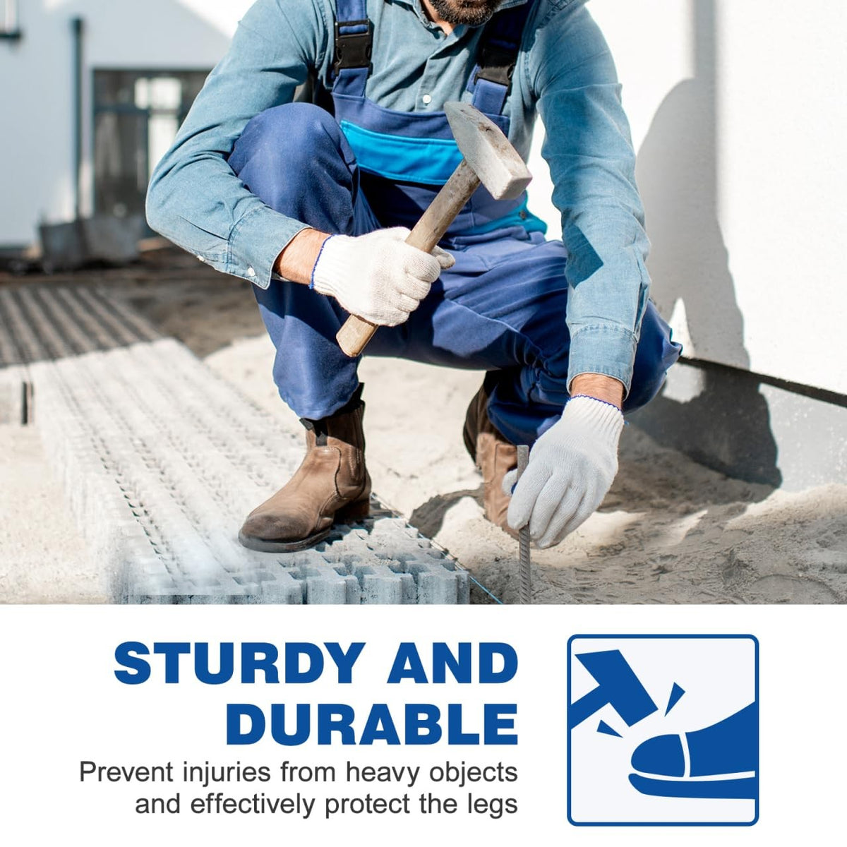 Steel Toe Guard Inserts for Shoes - Work Safety Toe Caps, 1 Pair