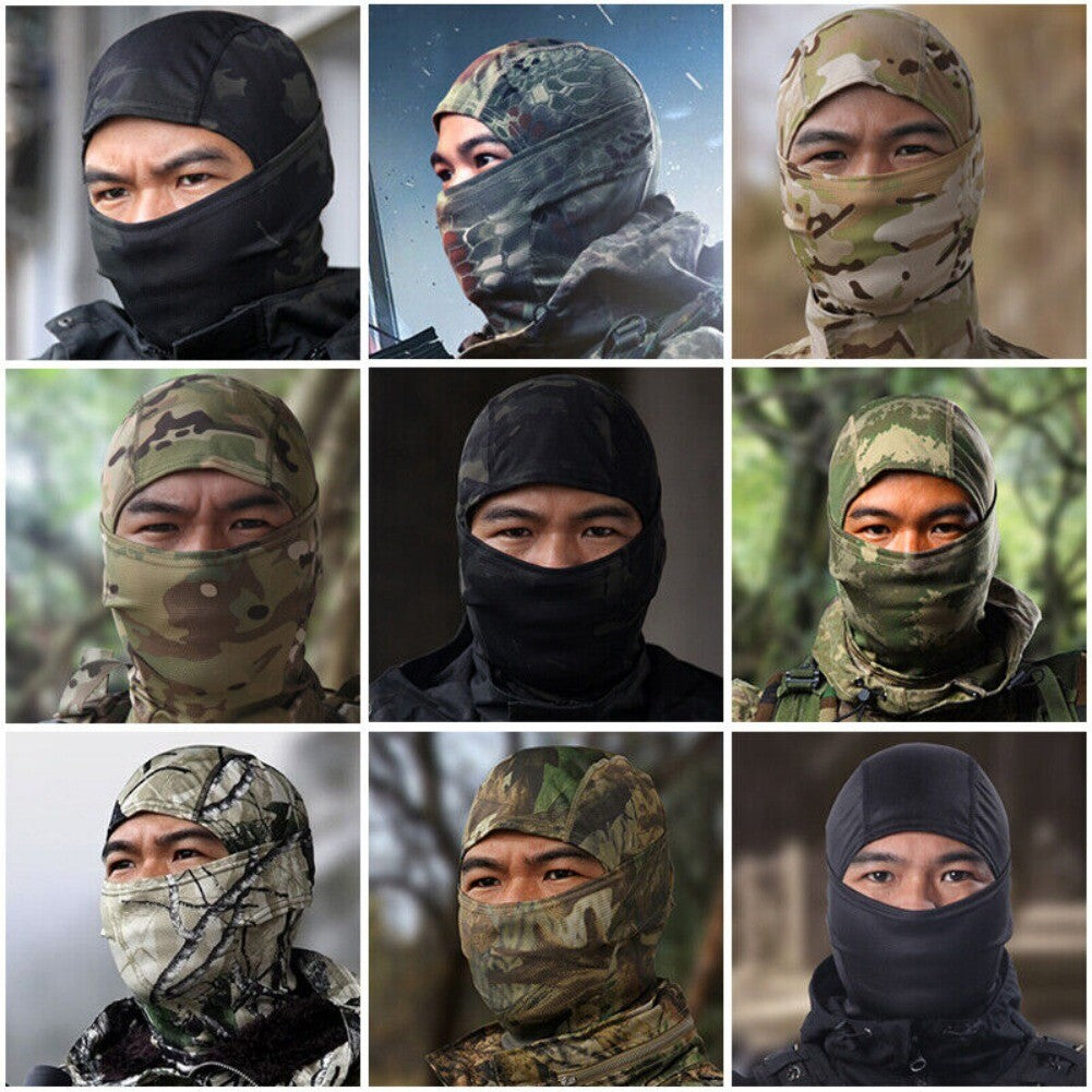 UV Protection Balaclava Full Face Mask for Outdoor Sports and Tactical Use